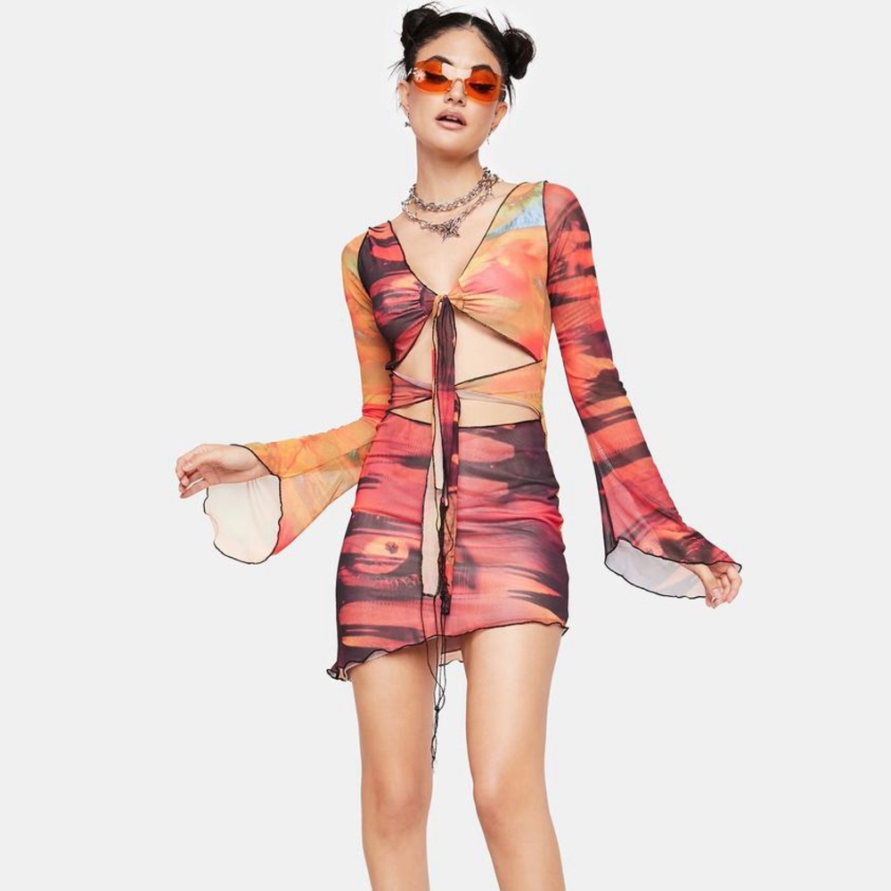 Jaded London Mystic Mesh Dress